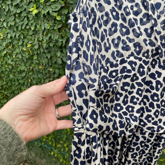 3.1 Philip Lim Leopard Print Silk Dress Size 8 - Picture 7 of 9